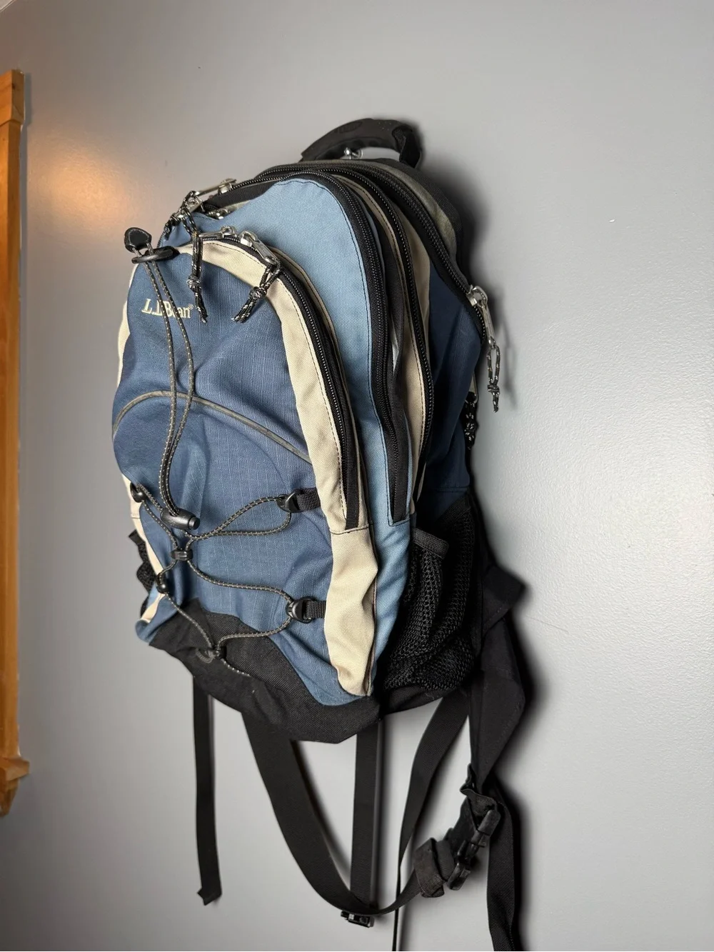 L.L. Bean Vintage 1990s Backpack Very Roomy, Multiple Pockets